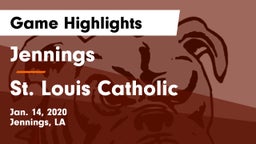 Jennings  vs St. Louis Catholic  Game Highlights - Jan. 14, 2020