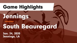 Jennings  vs South Beauregard  Game Highlights - Jan. 24, 2020