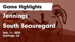 Jennings  vs South Beauregard  Game Highlights - Feb. 11, 2020