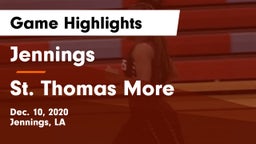 Jennings  vs St. Thomas More  Game Highlights - Dec. 10, 2020