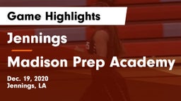 Jennings  vs Madison Prep Academy Game Highlights - Dec. 19, 2020