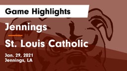 Jennings  vs St. Louis Catholic  Game Highlights - Jan. 29, 2021