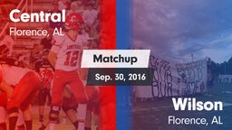 Matchup: Central vs. Wilson  2016