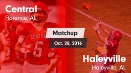 Matchup: Central vs. Haleyville  2016