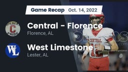 Recap: Central  - Florence vs. West Limestone  2022