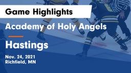 Academy of Holy Angels  vs Hastings  Game Highlights - Nov. 24, 2021