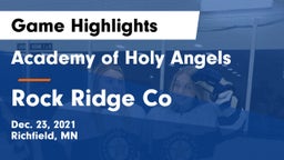Academy of Holy Angels  vs Rock Ridge Co Game Highlights - Dec. 23, 2021