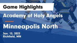Academy of Holy Angels  vs Minneapolis North  Game Highlights - Jan. 13, 2022