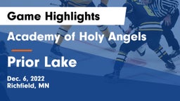 Academy of Holy Angels  vs Prior Lake  Game Highlights - Dec. 6, 2022