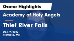 Academy of Holy Angels  vs Thief River Falls  Game Highlights - Dec. 9, 2022