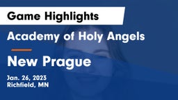 Academy of Holy Angels  vs New Prague  Game Highlights - Jan. 26, 2023