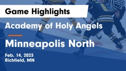 Academy of Holy Angels  vs Minneapolis North  Game Highlights - Feb. 14, 2023