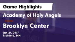 Academy of Holy Angels  vs Brooklyn Center Game Highlights - Jan 24, 2017