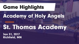 Academy of Holy Angels  vs St. Thomas Academy   Game Highlights - Jan 31, 2017