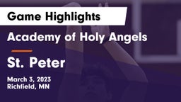 Academy of Holy Angels  vs St. Peter  Game Highlights - March 3, 2023