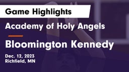 Academy of Holy Angels  vs Bloomington Kennedy  Game Highlights - Dec. 12, 2023