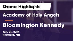 Academy of Holy Angels  vs Bloomington Kennedy  Game Highlights - Jan. 25, 2024