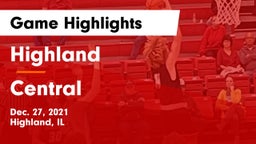 Highland  vs Central  Game Highlights - Dec. 27, 2021