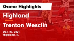 Highland  vs Trenton Wesclin  Game Highlights - Dec. 27, 2021