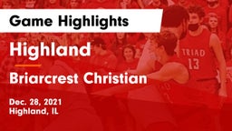 Highland  vs Briarcrest Christian  Game Highlights - Dec. 28, 2021