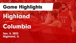 Highland  vs Columbia  Game Highlights - Jan. 4, 2022