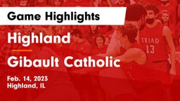 Highland  vs Gibault Catholic  Game Highlights - Feb. 14, 2023