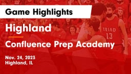 Highland  vs Confluence Prep Academy  Game Highlights - Nov. 24, 2023