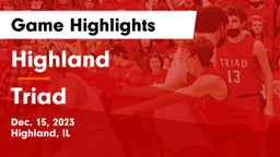 Highland  vs Triad  Game Highlights - Dec. 15, 2023