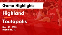Highland  vs Teutopolis  Game Highlights - Dec. 29, 2023