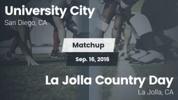 Matchup: University City HS vs. La Jolla Country Day  2016