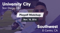 Matchup: University City HS vs. Southwest  2016