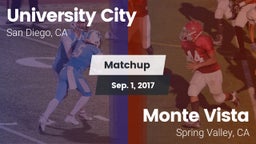Matchup: University City HS vs. Monte Vista  2017