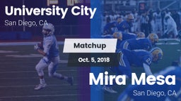 Matchup: University City HS vs. Mira Mesa  2018