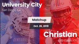 Matchup: University City HS vs. Christian  2018