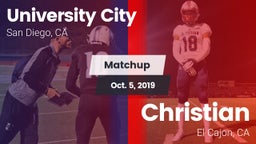 Matchup: University City HS vs. Christian  2019