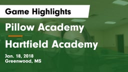 Pillow Academy vs Hartfield Academy Game Highlights - Jan. 18, 2018