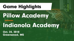 Pillow Academy vs Indianola Academy Game Highlights - Oct. 24, 2018