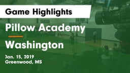 Pillow Academy vs Washington  Game Highlights - Jan. 15, 2019