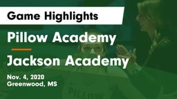 Pillow Academy vs Jackson Academy  Game Highlights - Nov. 4, 2020