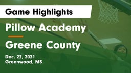 Pillow Academy vs Greene County  Game Highlights - Dec. 22, 2021