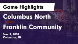 Columbus North  vs Franklin Community  Game Highlights - Jan. 9, 2018