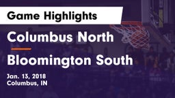 Columbus North  vs Bloomington South  Game Highlights - Jan. 13, 2018