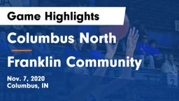 Columbus North  vs Franklin Community  Game Highlights - Nov. 7, 2020