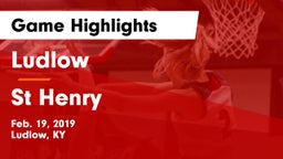 Ludlow  vs St Henry Game Highlights - Feb. 19, 2019