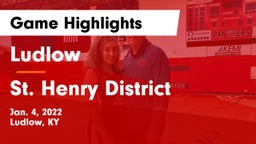 Ludlow  vs St. Henry District  Game Highlights - Jan. 4, 2022
