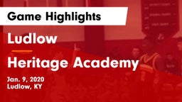 Ludlow  vs Heritage Academy Game Highlights - Jan. 9, 2020