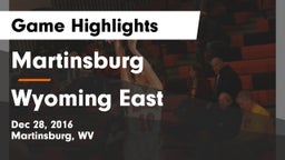 Martinsburg  vs Wyoming East  Game Highlights - Dec 28, 2016