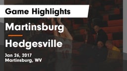 Martinsburg  vs Hedgesville Game Highlights - Jan 26, 2017
