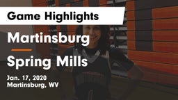 Martinsburg  vs Spring Mills  Game Highlights - Jan. 17, 2020