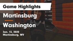 Martinsburg  vs Washington Game Highlights - Jan. 13, 2020